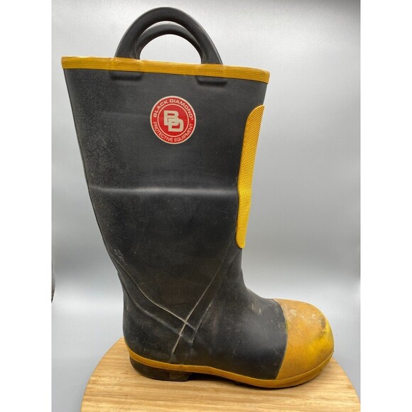 Black Diamond Other - Black Diamond Boots Mens 8 M Black Yellow Kevlar Lined Insulated Firefighter